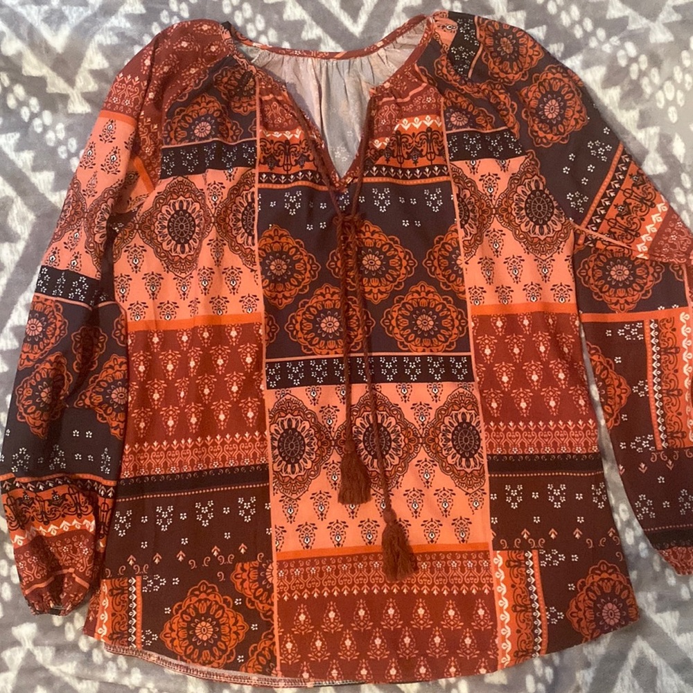Boho top size medium